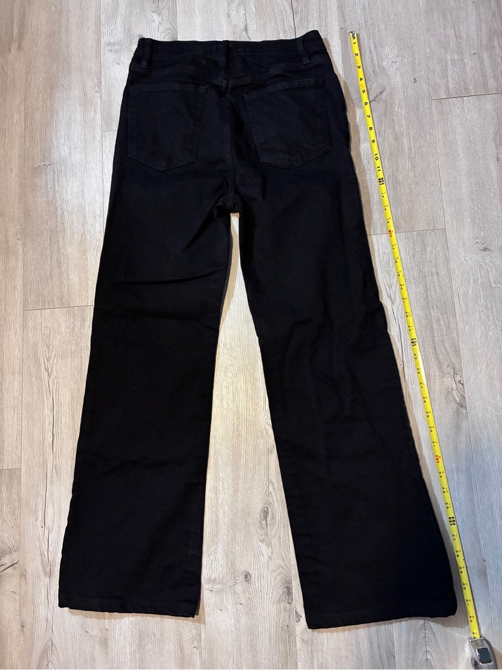FRAME The Arrow High Rise Bootcut Jeans Black Size 29 Stretch Denim - Picture 11 of 12